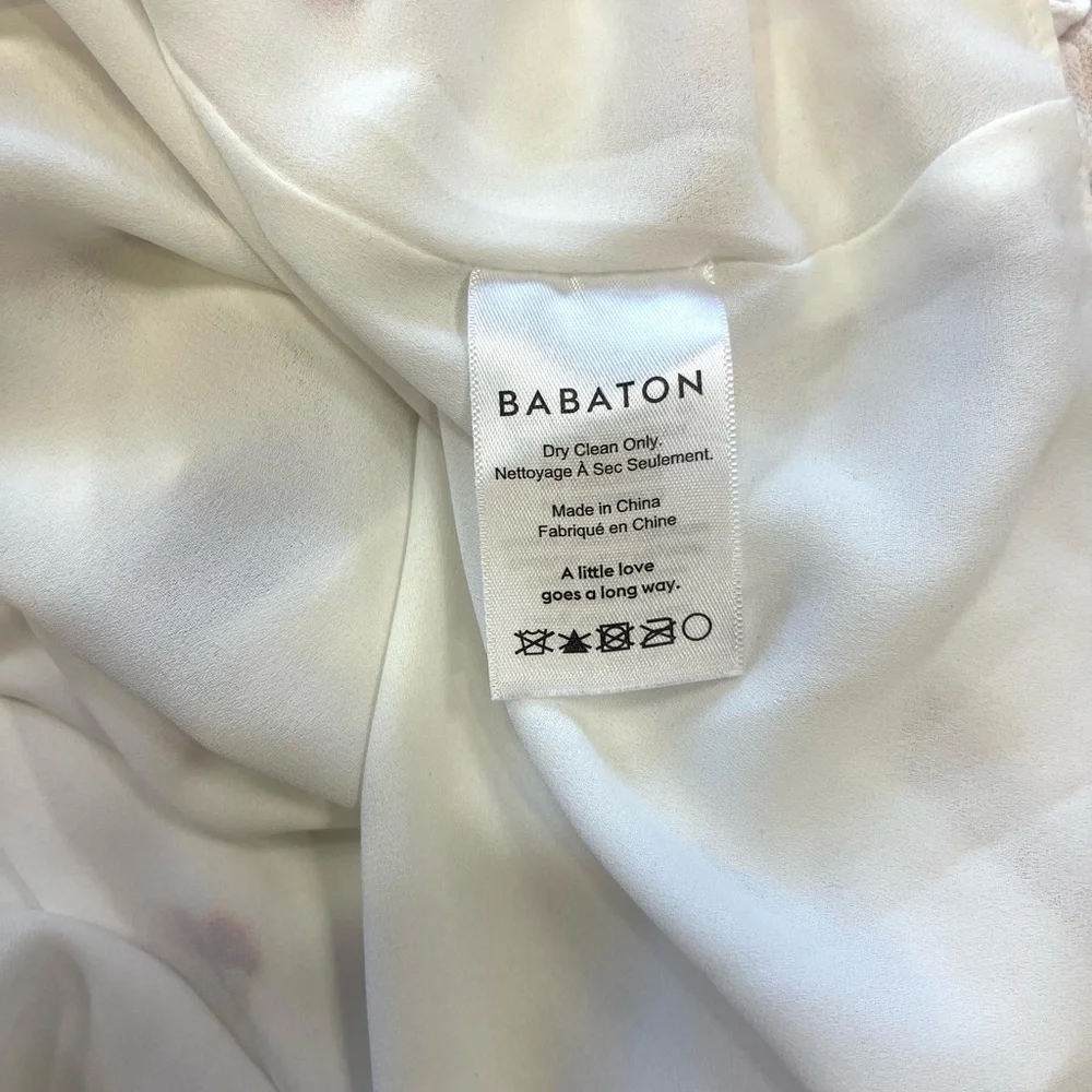 Aritzia Babaton Noel white Floral Midi Dress size 2 - Picture 12 of 13